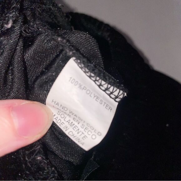 ARIA S Black Velvet Joggers Pull On - Picture 8 of 9